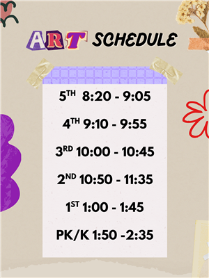 Art Schedule